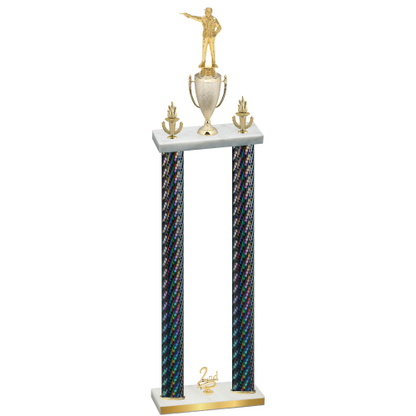 Double Black Carbon Fiber Second Place Shooter Trophy