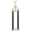 Double Black Carbon Fiber First Place Weights Trophy