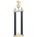 Double Black Carbon Fiber First Place Fishing Trophy