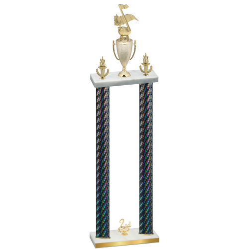 Double Black Carbon Fiber Second Place Music Trophy