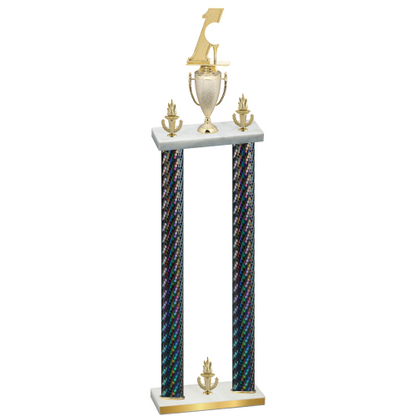 Double Black Carbon Fiber Victory Golf Trophy