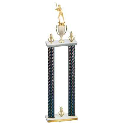 Double Black Carbon Fiber Victory Softball Trophy