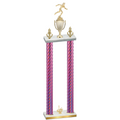 Double Pink Carbon Fiber First Place Running Trophy