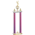 Double Pink Carbon Fiber First Place Tennis Trophy