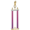 Double Pink Carbon Fiber Fourth Place Football Trophy