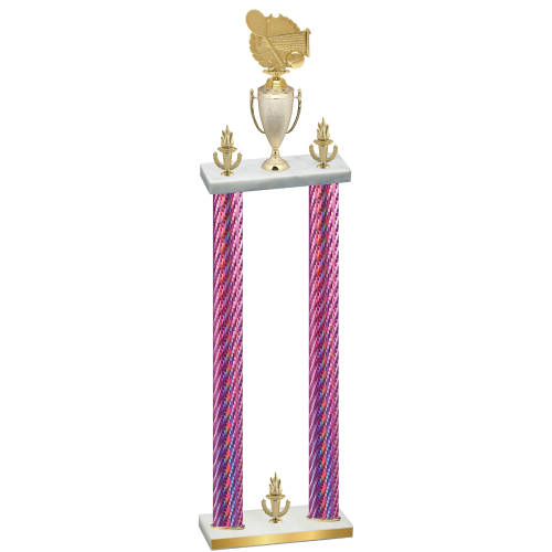 Double Pink Carbon Fiber Victory Tennis Trophy
