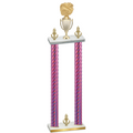 Double Pink Carbon Fiber Victory Cheerleading Trophy