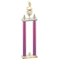 Double Pink Carbon Fiber Year Lacrosse Trophy