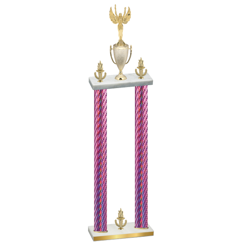 Double Pink Carbon Fiber Victory Victory Trophy