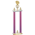Double Pink Carbon Fiber Victory Basketball Trophy
