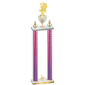 Double Pink Carbon Fiber Second Place Pickleball Trophy