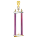 Double Pink Carbon Fiber Second Place Pickleball Trophy