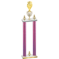 Double Pink Carbon Fiber Victory Pickleball Trophy