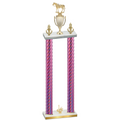 Double Pink Carbon Fiber First Place Horses Trophy