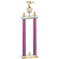 Double Pink Carbon Fiber Year Cars Trophy