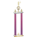 Double Pink Carbon Fiber Second Place Archery Trophy