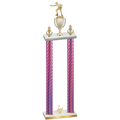 Double Pink Carbon Fiber Second Place Shooter Trophy
