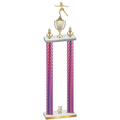 Double Pink Carbon Fiber Year Skater Trophy