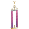 Double Pink Carbon Fiber Victory Weights Trophy