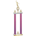 Double Pink Carbon Fiber Victory Basketball Trophy