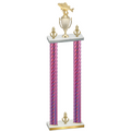 Double Pink Carbon Fiber Victory Fishing Trophy