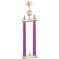 Double Pink Carbon Fiber Year Karate Trophy