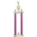 Double Pink Carbon Fiber Victory Baseball Trophy