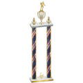 Double Flag USA Second Place Rugby Trophy