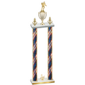 Double Flag USA Third Place Rugby Trophy
