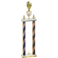 Double Flag USA Second Place Rugby Trophy