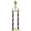 Double Flag USA Year Rugby Trophy