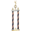 Double Flag USA Third Place Tennis Trophy