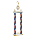 Double Flag USA Third Place Tennis Trophy