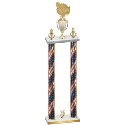 Double Flag USA Year Tennis Trophy