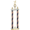 Double Flag USA Year Bowling Trophy