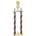 Double Flag USA Year Bowling Trophy