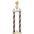 Double Flag USA Year Volleyball Trophy