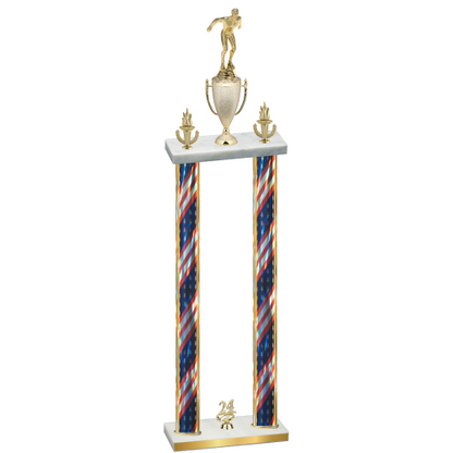 Double Flag USA Year Swimming Trophy