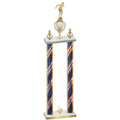 Double Flag USA First Place Tennis Trophy
