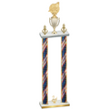 Double Flag USA Second Place Swimming Trophy