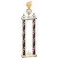 Double Flag USA Third Place Swimming Trophy