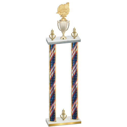 Double Flag USA Victory Swimming Trophy