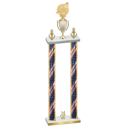 Double Flag USA Year Swimming Trophy