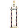 Double Flag USA First Place Insert Trophy