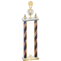 Double Flag USA Third Place Insert Trophy