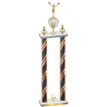 Double Flag USA Second Place Cheerleading Trophy