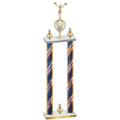 Double Flag USA Victory Cheerleading Trophy