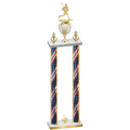 Double Flag USA First Place Lacrosse Trophy