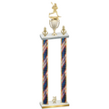 Double Flag USA Year Lacrosse Trophy