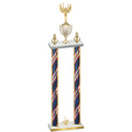 Double Flag USA First Place Victory Trophy